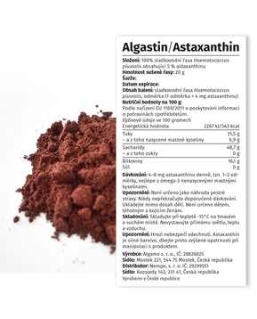 Prášek Algastin/Astaxanthin